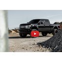 Fuel Reaction D755 Black Red Milled Custom Truck Wheels Rims 2